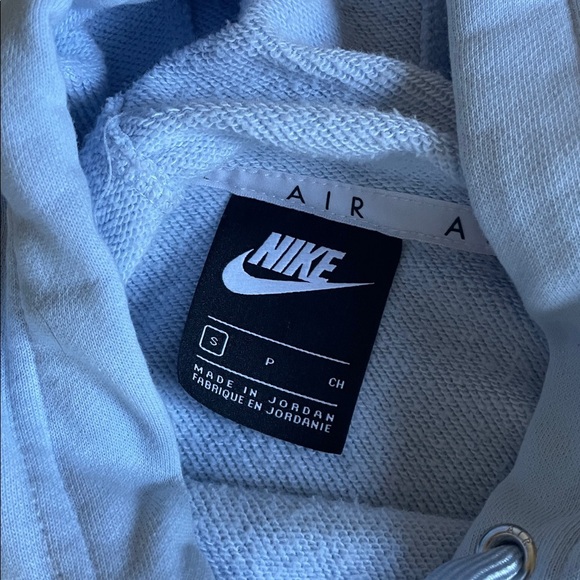 Nike Air Sky Blue Cropped Hoodie - Picture 6 of 7